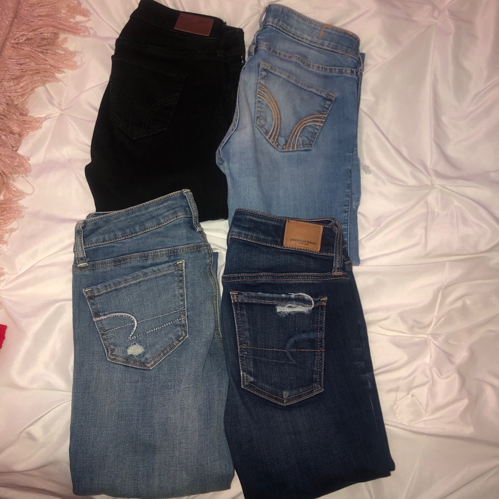 AE/ Hollister jeans. All 4 pairs for $25